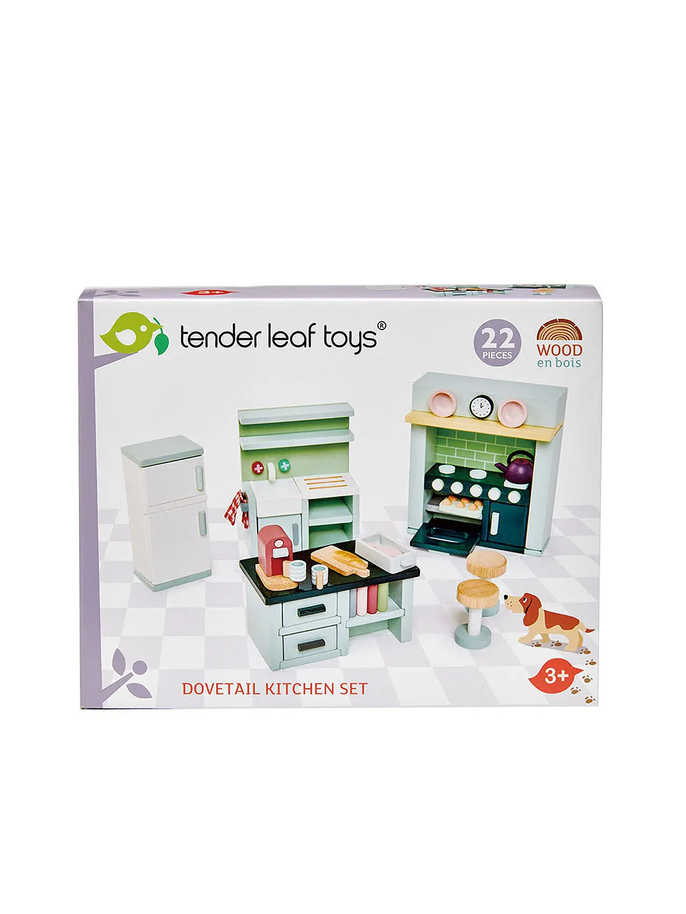 TENDER LEAF TOYS | Puppenhaus Küchenmöbel Einrichtungs Set | 
